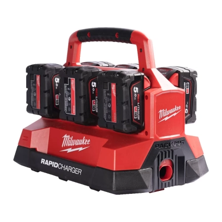 Incarcator cu 6 porturi M18 PC6, Milwaukee M18™ PACKOUT™, cod 4932480162