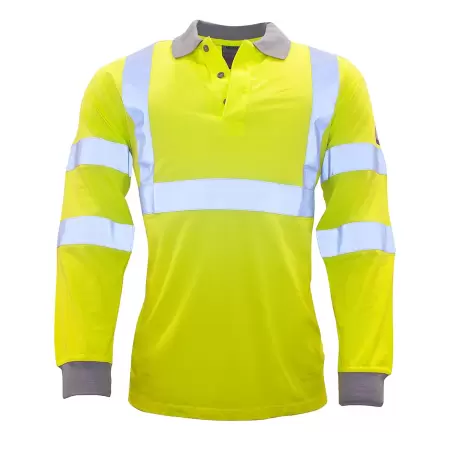 Tricou hi-vis polo ignifug, antistatic HIVIS