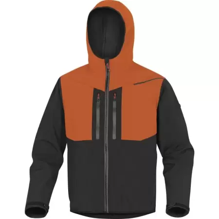 Jacheta softshell HORTEN2 Gri-Portocaliu