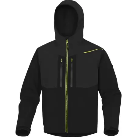 Jacheta softshell HORTEN2 Negru-Galben