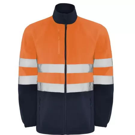 Jacheta hi-vis fleece ALTAIR Bleumarin-Portocaliu