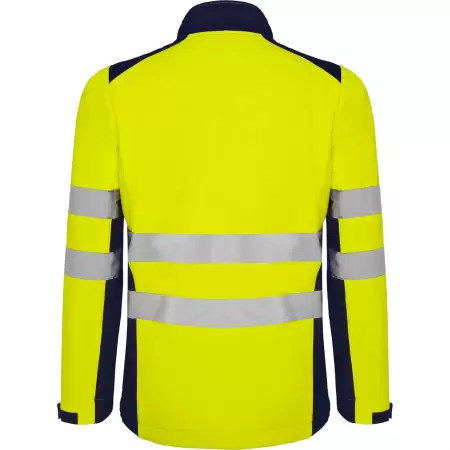 Jacheta hi-vis softshell ANTARES Bleumarin-Galben