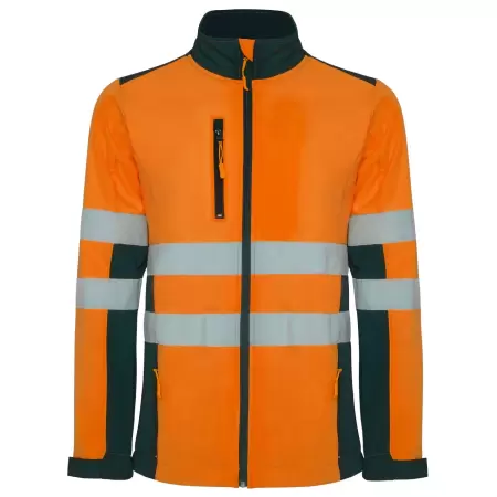 Jacheta hi-vis softshell ANTARES Bleumarin-Portocaliu