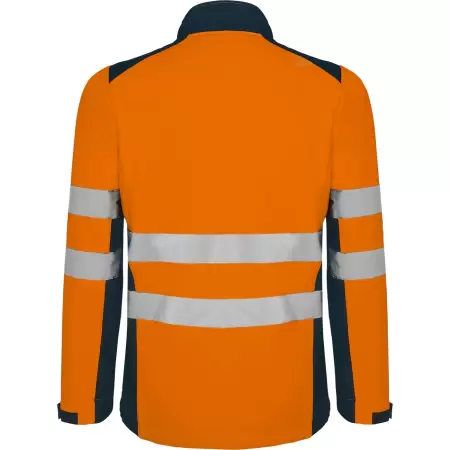 Jacheta hi-vis softshell ANTARES Bleumarin-Portocaliu