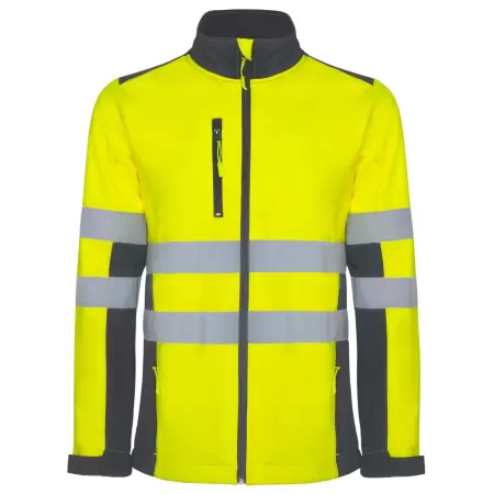 Jacheta hi-vis softshell ANTARES Gri-Galben