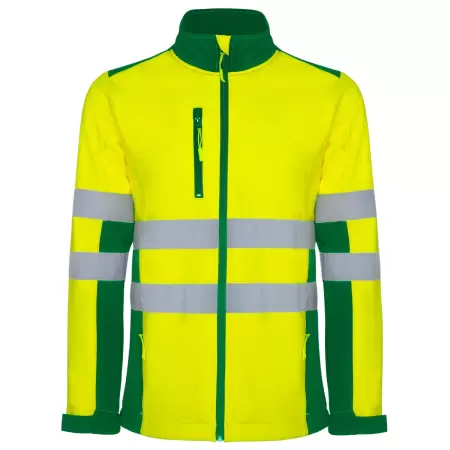 Jacheta hi-vis softshell ANTARES Verde-Galben