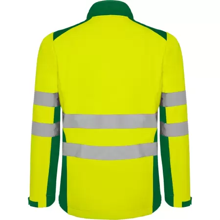 Jacheta hi-vis softshell ANTARES Verde-Galben