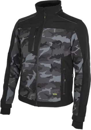 Jacheta softshell CAMOS Negru-Gri