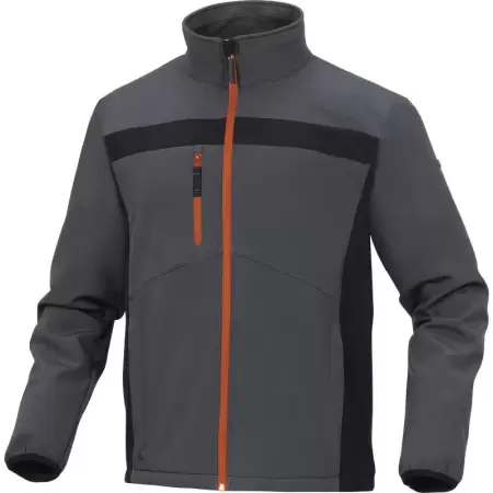 Jacheta softshell LULEA2 Gri-Portocaliu