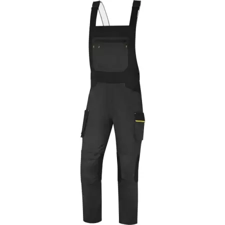 Pantalon cu pieptar M2SA3 Gri-Galben