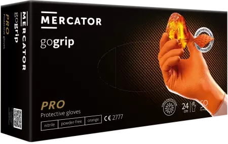 MANUSI EXAMINARE NITRIL GO-GRIP-ORANGE