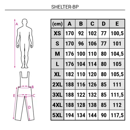 Pantalon cu pieptar SHELTER