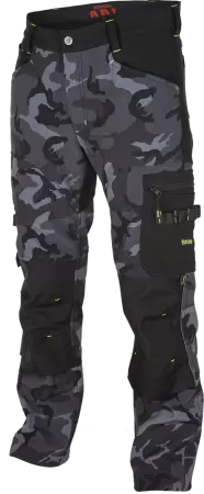 Pantalon talie softshell CAMOS Negru-Gri