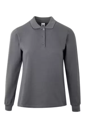 TRICOU POLO ML HOBART-WOMAN GRI-INCHIS