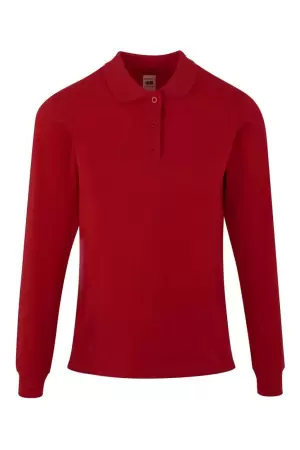 TRICOU POLO ML HOBART-WOMAN ROSU