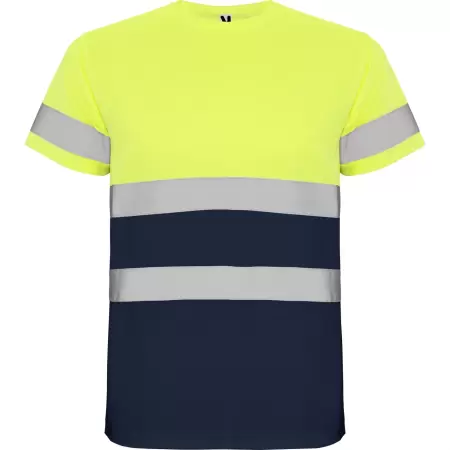 TRICOU ROLY HI-VIS DELTA YELLOW/NAVY