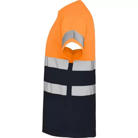 Tricou hi-vis clasic DELTA Portocaliu-Bleumarin