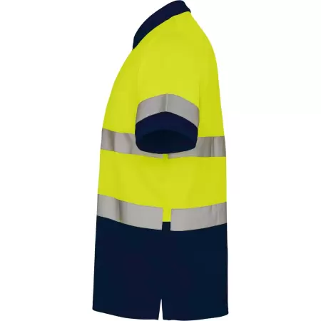 TRICOU ROLY HI-VIS POLO POLARIS YELLOW/NAVY