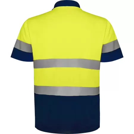 TRICOU ROLY HI-VIS POLO POLARIS YELLOW/NAVY