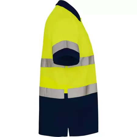 TRICOU ROLY HI-VIS POLO POLARIS YELLOW/NAVY