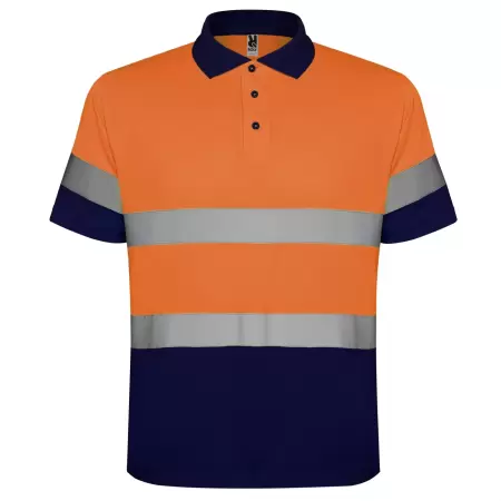 TRICOU ROLY HI-VIS POLO POLARIS ORANGE/NAVY