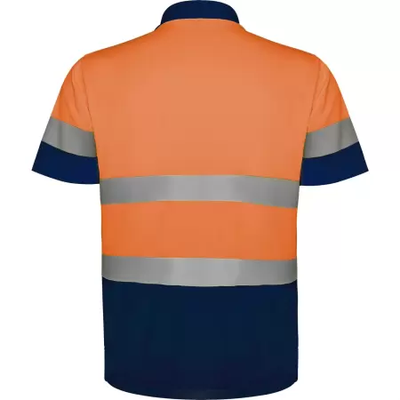 TRICOU ROLY HI-VIS POLO POLARIS ORANGE/NAVY