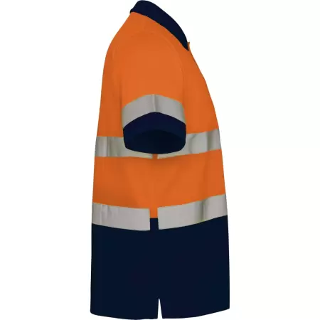 TRICOU ROLY HI-VIS POLO POLARIS ORANGE/NAVY