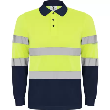 TRICOU ROLY HI-VIS POLARIS ML YELLOW/NAVY