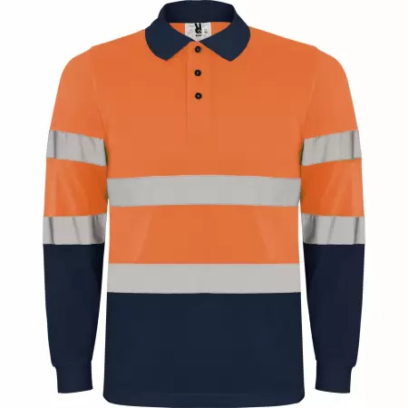 TRICOU ROLY HI-VIS POLARIS ML ORANGE/NAVY